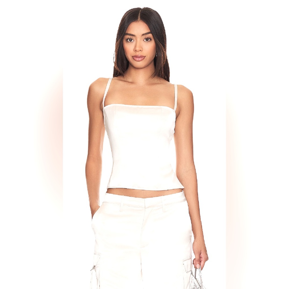 Lioness White Spaghetti Strap Top